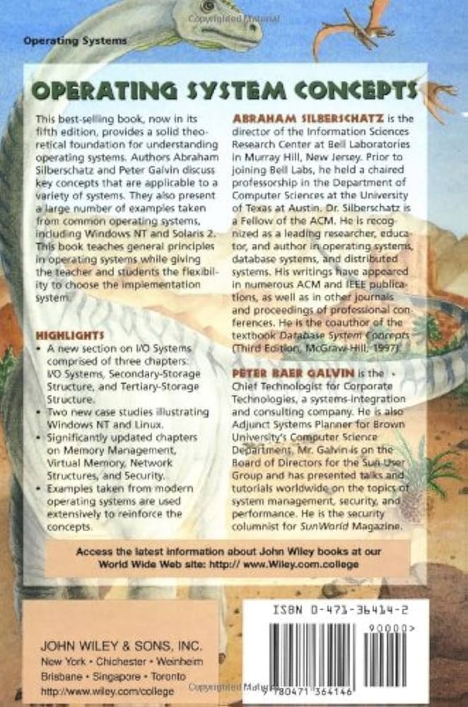 Operating System Concepts, 5th Edition: Silberschatz